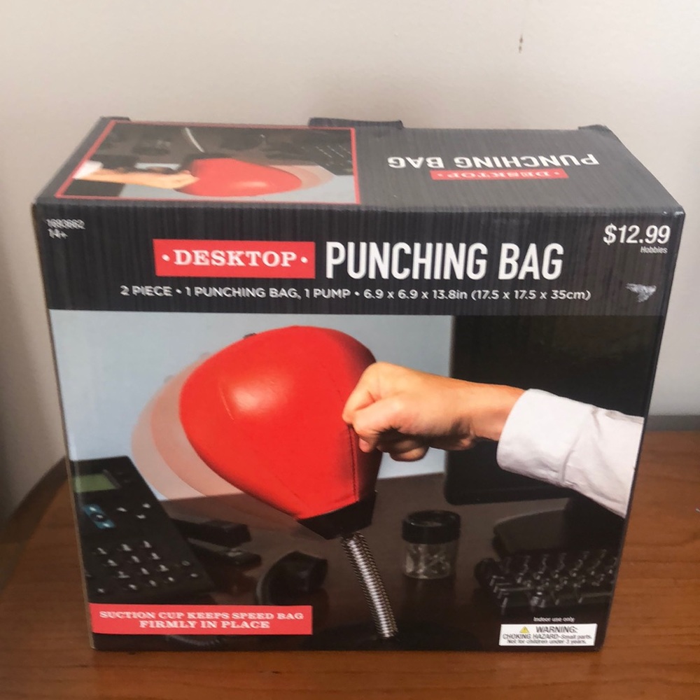 Desktop punching bag